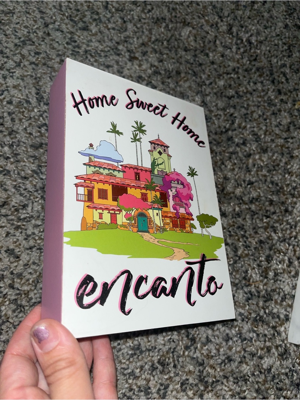 Disney Encanto Decorative Box Sign - Pink